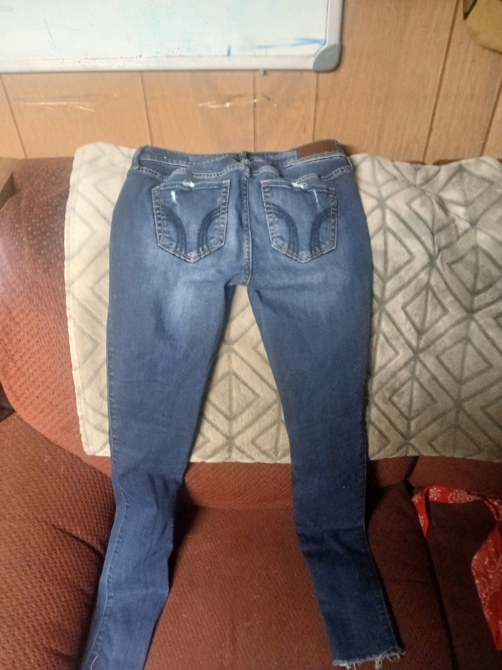 Hollister Women's Dark Blue Super Skinny Jeans